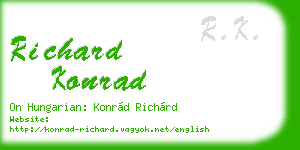 richard konrad business card